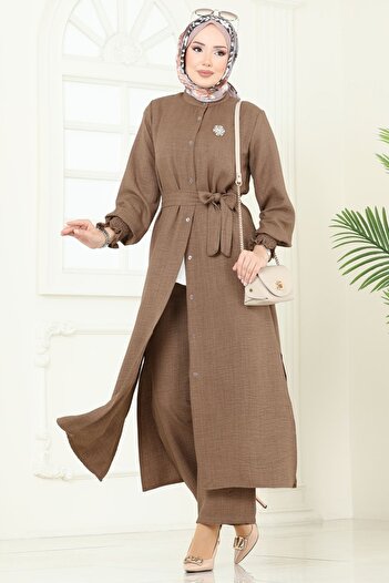 ModaMerve Suit with Elastic Cuffs 809Ozn1046-Ms Dark Vision