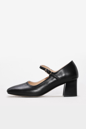 FAST STEP Genuine Leather Women's Thick Heeled Shoes 064Za369