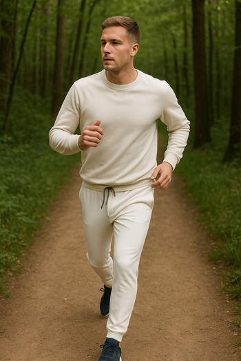 Duss Ανδρικό παντελόνι Jogger με ελαστική μέση και λεπτή εφαρμογή
