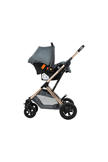 Kikka Boo KikkaBoo 3-in-1 convertible stroller with reversible seat, aluminum frame, suspensions, XX canopy