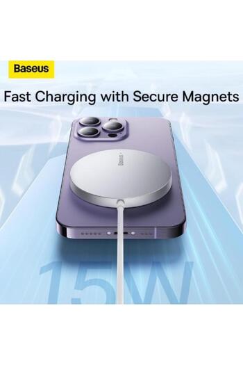 Baseus Încărcător de rețea wireless 6932172618650, 15 W, 1,67 A (Argintiu)