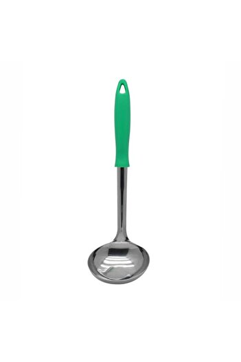 Generic RAJ LADDLE AQUA GREEN HANDLE, 31.50 cm, RPHGL1, Serving Spoon, Rice Spoon, Cooking Spoon