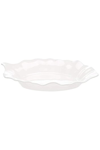 Generic Servewell Horeca Leaf Dessert Plates - 1 Pieces - White