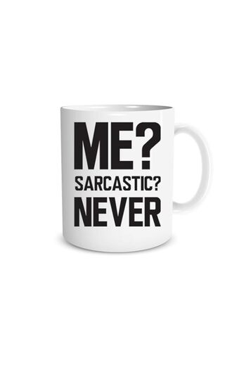 Generic CrazWear Mugs Me? Sarcastic? Never 11oz Funny Coffee Cute Office Thank You Gifts For Employee Appre