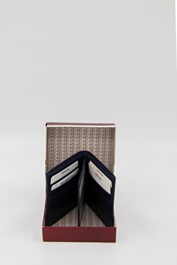 Granit 106 Δερμάτινο Πορτοφόλι - Navy Blue
