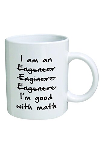 Generic Funny Wrong I'm An Engineer Good with Math BLACK13F37 - 11 Oz Coffee Mug - Funny Inspirational and