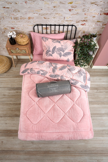 Sudemhome Μονό σετ ύπνου Welsoft Παπλωματάκι διπλής όψης Wellsoft Fluffy Fleece και σεντόνι 100x200