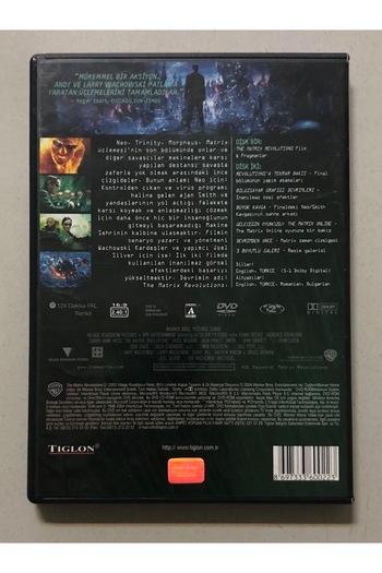Tiglon Matrix Revolutions Dvd Çift Cd Kitapçık Mevcut (Orijinal Dönem Baskı Dvd)
