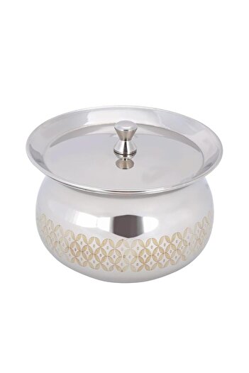 Generic Royalford 14.5cm tomato cooking pot with lid- rf11551 , food grade stainless steel pot for cooking