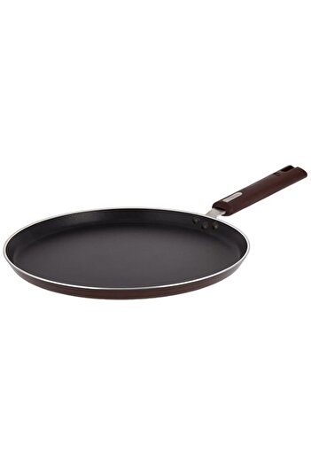 Generic Nirlep By Bajaj Selec+ Non Stick Flat Griddle/Pan 31cm, (Maroon)