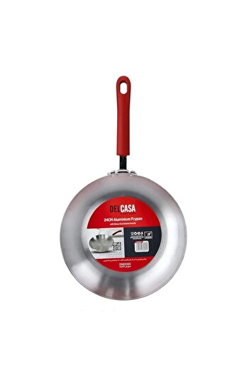 Generic Delcasa Dc1960 24 Cm Aluminium Frying Pan - Portable Ergonomic Handle | Fry Skillet For Gas, Electr