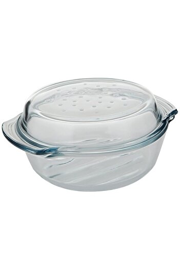 Generic Termisil, Glass Casserole Round,1.7L,borosilicate (heat-resistant) glass, suitable for Gas Cooker,