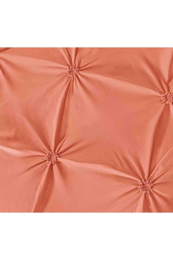 FIONNA.RO Finet Bed Linen With Pleats - Salmon Pink