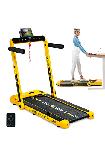 Thunder Electric treadmill, Race-Gold, Maximum speed 14 km/h, Maximum weight supported 130 kg