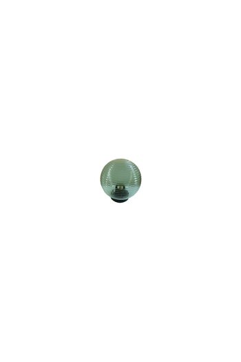 Spot GLOB 25CM TRANSP CU STRIATII ORIZ.SUPORT DREPT