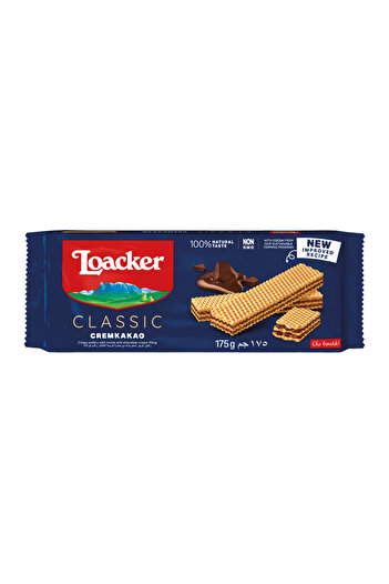 Loacker Cream Kakao Wafer, 175G