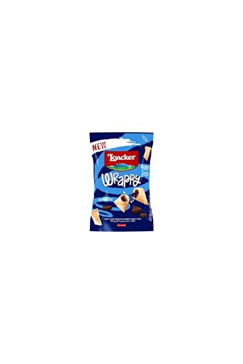 Loacker Wrappy Chocolate, Crispy Pillow Wafers with Chocolate Cream Filling, 50g