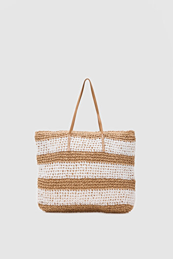 GUONN Libra Straw Hand and Shoulder Bag