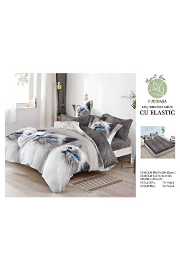 FIONNA.RO Fine Bed Linen With Elastic - Blue Eyes