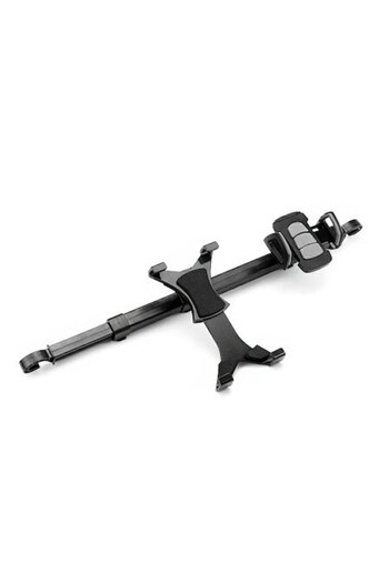 SOHO Auto Headrest Mount with Dual Clamp and 360 Rotation, Black