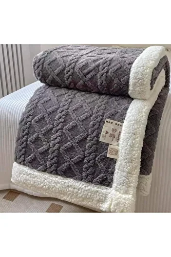OEM Double blanket cocolino knitted type, with embossed pattern, PBT7, 200X230 cm, 3 kg