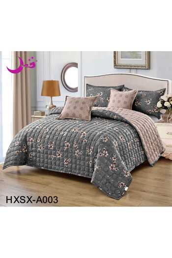 Moon Summer double bedspread, printed, 6-piece set, quilt size 230 x 250 cm