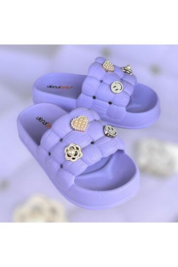 AkınalBella Women's Drawstring Model Beach Pool Daily Soft Soft Sole Slippers