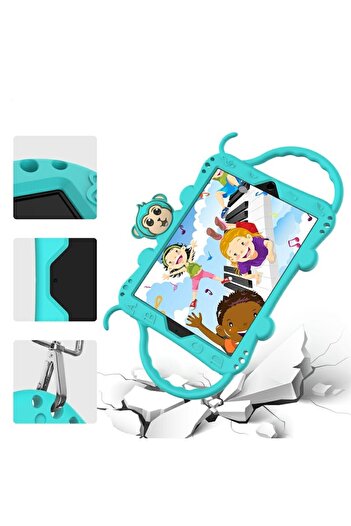 Bibilel Protective silicone case for Apple iPad Air 1, Air 2, iPad Pro 9.7 inch, iPad 5, Aqua Blue