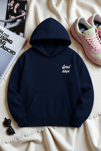uyguntarz Unisex Good Days Printed Oversize Sweatshirt