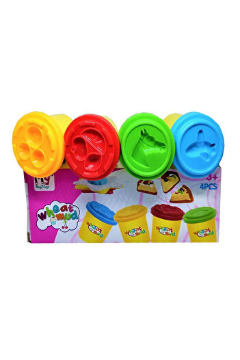 Toybox Play Dough Set Of 4, Soft & Non-Toxic Playdough for Kids