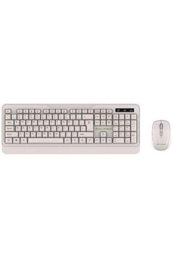 TELLUR Kit tastatura si Mouse fara fir Green, 2.4 GHz, nano receiver, Crem