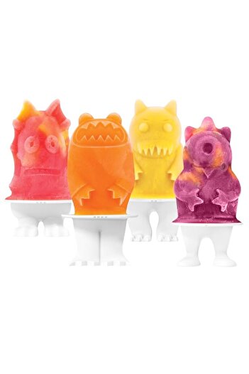 Generic Tovolo Silicone Popsicle Molds with Sticks (Monster) - Ice Pop Molds with 4 Cavities for Homemade F