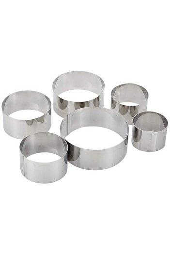 Generic Harmony Set of 6 Cookie Cutter, Silver
