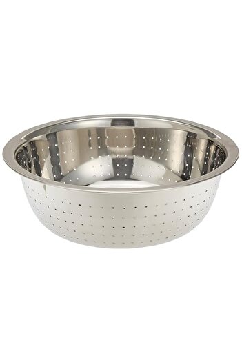 Generic Raj Stainless Steel Colander, 36cm, RCF013, Rice Strainer , Pasta Strainer , Fruits & Vegetables St