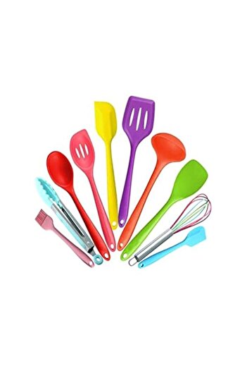 Generic COOLBABY Kitchen Cooking Utensils,10PCS Kitchen Silicone Utensil,Heat Resistant Non-Stick Baking To