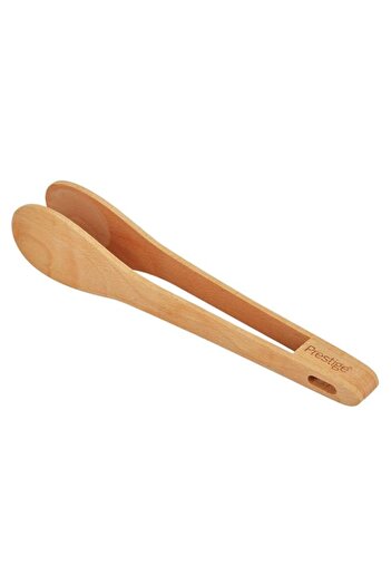 Generic Prestige Wooden Tongs, Brown