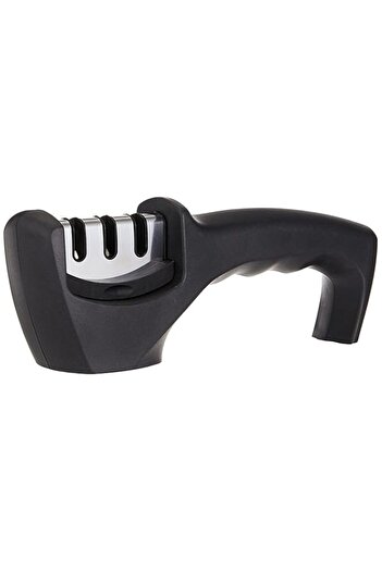 Generic Kitchen Knife Sharpener - 3-Stage: Diamond, Tungsten Steel, Ceramic - Black