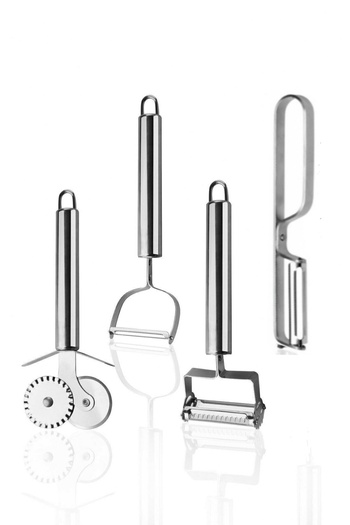 Assess Store Stainless Metal Peeler Set Julian Peeler Straight Peeler Side Peeler Pizza Dough Roulette