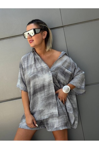 Leila SHIRT SHORTS TWO-PIECE SET