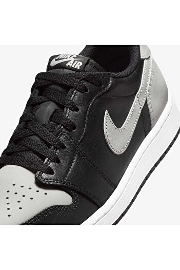 Nike Air Jordan 1 Low Retro OG 'Shadow' Hakiki Deri Premium Sneaker (Blue Sport )