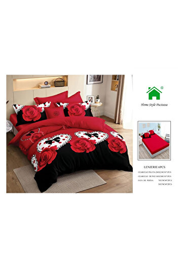 FIONNA.RO Fine Bed Linen With Elastic - The Rose of Love