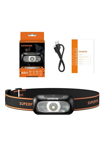 Supfire Superfire HL05-D LED Headlamp, Red Light, 110lm, 35m, 500mAh, USB Charging