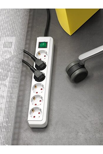 Brennenstuhl Extension cord -Line 8 sockets, 3m H05VV-F 3G1.5, White