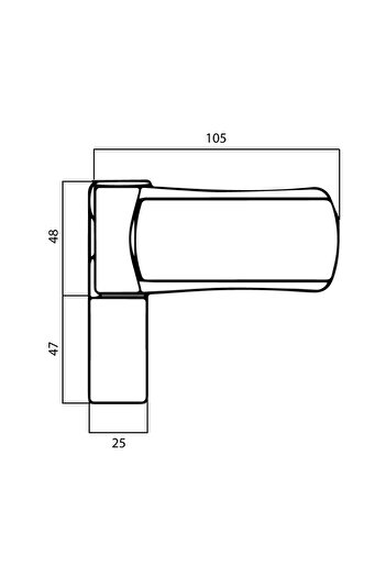 OEM Adjustable Hinge 3D, Solidon, 105mm, 120kg load capacity, dark brown, RAL8019