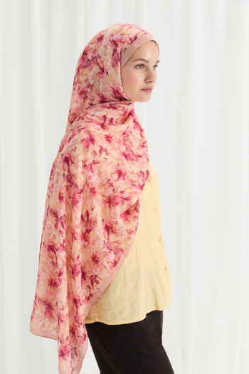 CAMELLİA Olivia Kraş Shawl - Peach