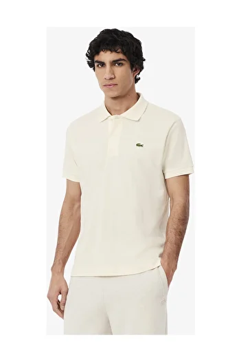 Lacoste Košile s krátkým rukávem a žebrovaným límcem