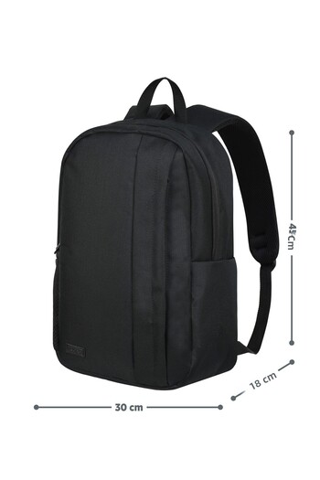 Roxy Black Backpack with Black Waterproof Sponge Backing Suitable for Daily and School Use
