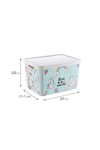 Smartware Stafi Patterned Multi-Purpose Box with Lid 18 LT
