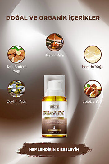LAST TOUCH Dökülme Karşıtı ve Onarıcı Mucizevi Saç Bakım Serumu 50 ML ( Keratin ve Argan Yağı )