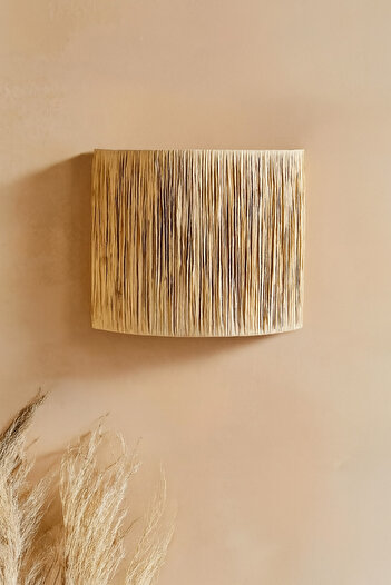 afralya home Bohemian Style Sconce Wicker Sconce Lraffia Sconce / Hallway Sconce (Not Included Installation)